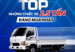 Top những dòng xe tải 2,5 tấn đáng mua nhất năm 2024