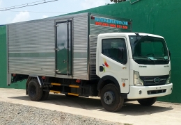 Đóng thùng xe tải - Xe bửng nâng