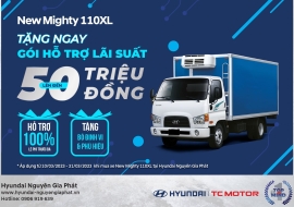 TẬU NGAY XE HYUNDAI 110XL - VỀ TAY ƯU ĐÃI SIÊU HẤP DẪN