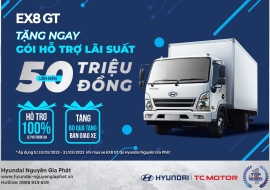 Bùng nổ ưu đãi khi mua xe Hyundai Mighty EX8 GT