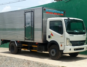 Đóng thùng xe tải - Xe bửng nâng