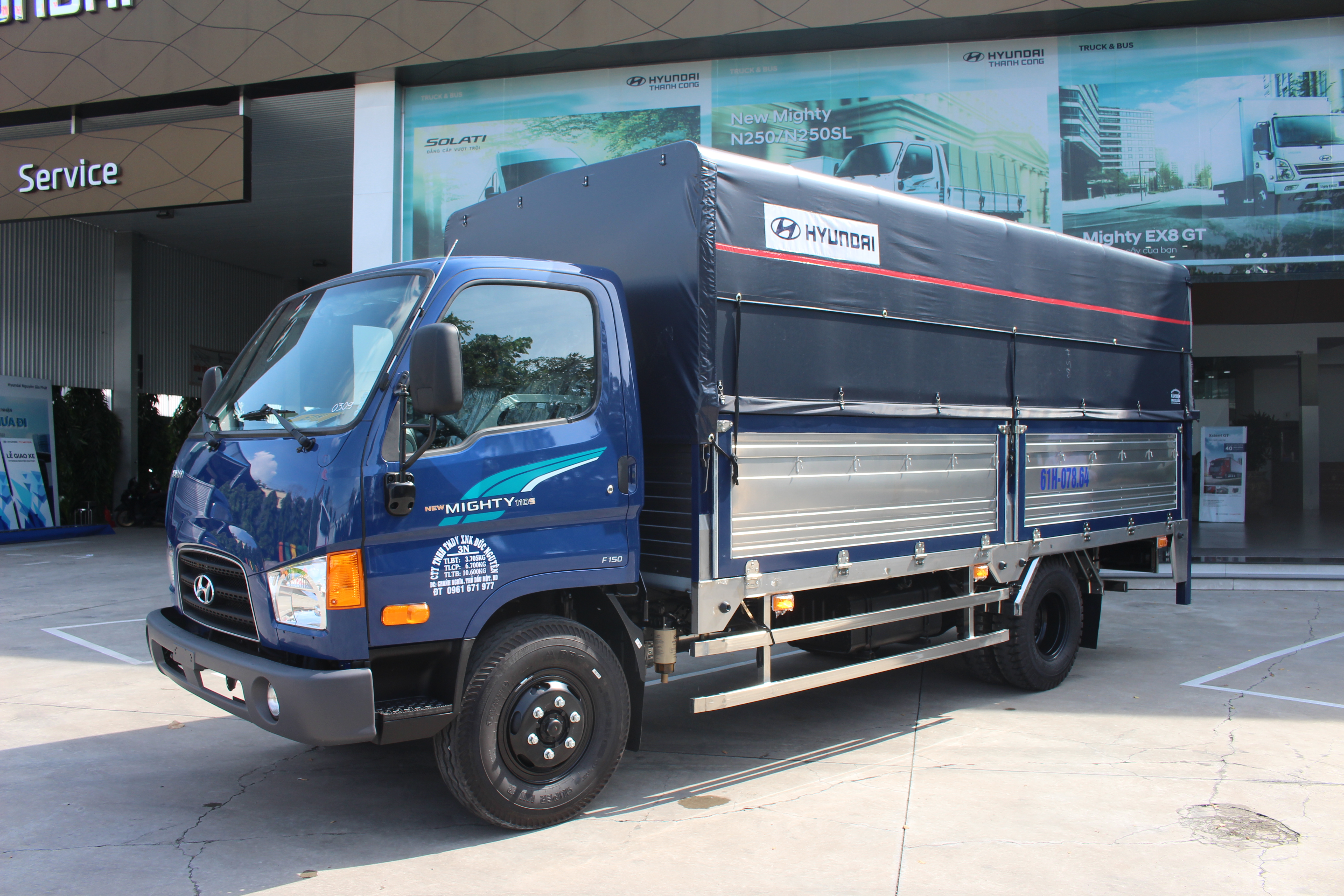 Xe tải Hyundai Mighty 110SP thùng mui bạt